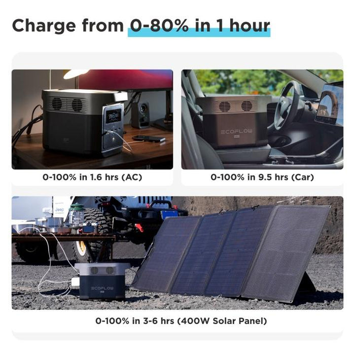EcoFlow DELTA Mini Solar Generator + 3 x 110W Solar Panel - Grassroots Greenhouses