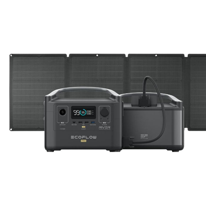 EcoFlow RIVER Pro With Extra Battery + 1x 110W Solar Panel - Grassroots Greenhouses