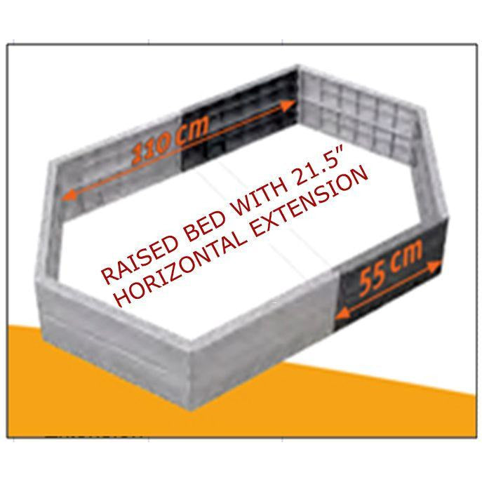 Graf Modular Raised Bed Kit - With Extension - Grassroots Greenhouses