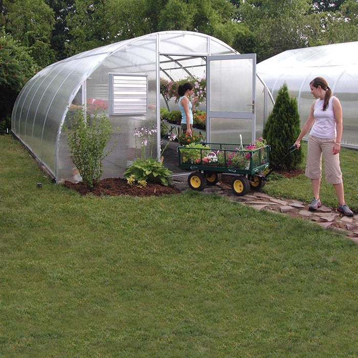 GrowSpan Round Premium Greenhouse - 12'W x 8'1"H x 16'L - Grassroots Greenhouses