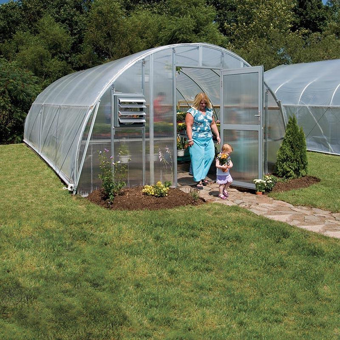 GrowSpan Round Pro Greenhouse - 12'W x 8'1"H x 16'L - Grassroots Greenhouses