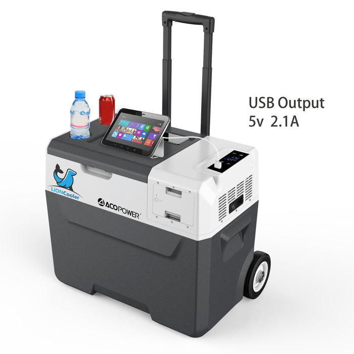 LionCooler Combo X50A Portable Solar Fridge or Freezer | 52 Quarts with Extra Battery - Grassroots Greenhouses