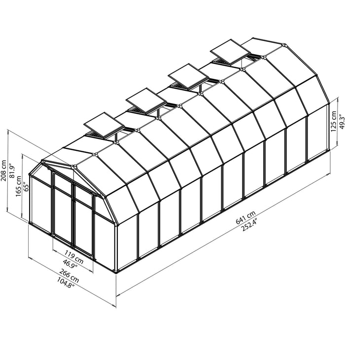 Rion Hobby Gardener Greenhouse | 8 x 20 - Grassroots Greenhouses