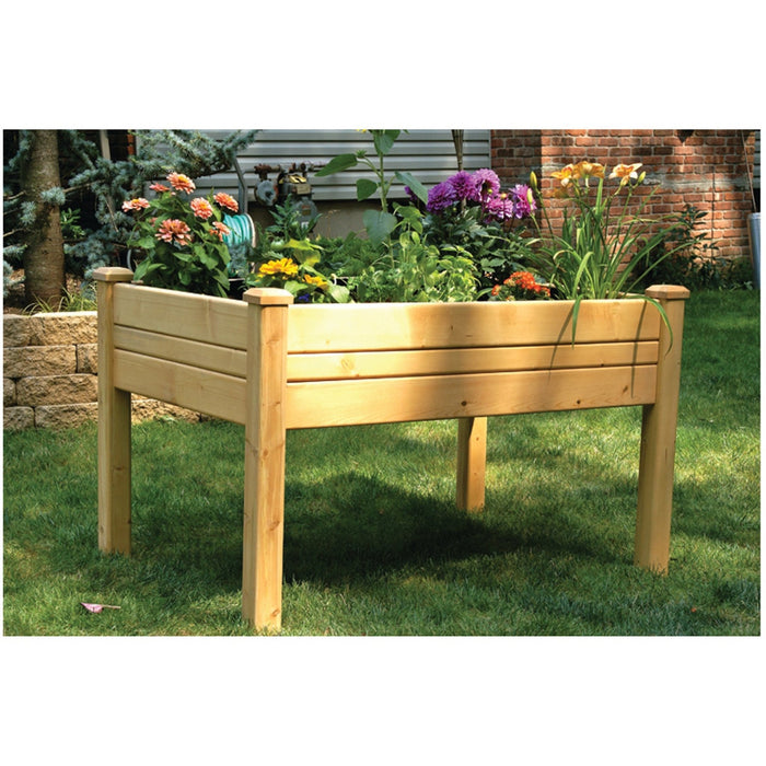 Riverstone Eden Raised Garden Table With Optional Enclosure - Grassroots Greenhouses