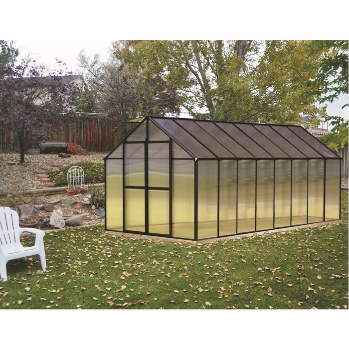 Riverstone Monticello Premium Greenhouse | 8 x 16 - Grassroots Greenhouses